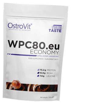 Протеїн Ostrovit WPC80.eu economy 700г Лісовий горіх (29250008) фото №1