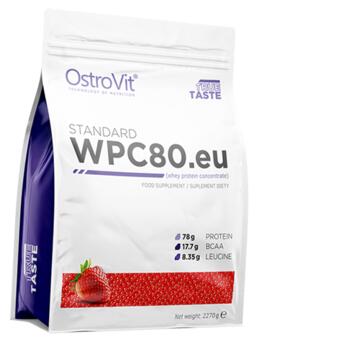 Протеїн Ostrovit WPC80.eu standart 2270г Полуниця (29250004) фото №1