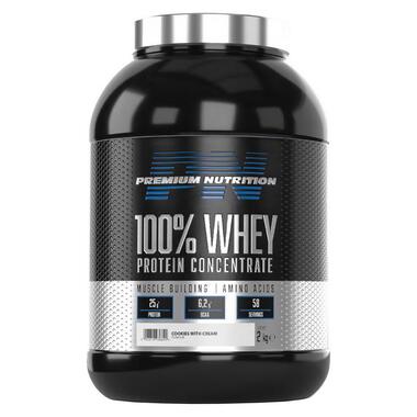 Протеїн Premium Nutrition 100% Whey Protein Concentrate 2 kg cookies with cream фото №1