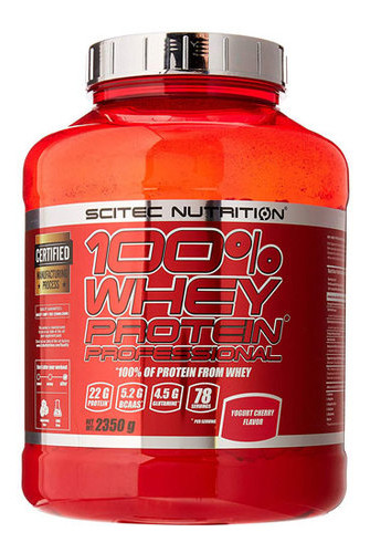 Протеїн Scitec 100% Whey Protein Professional 2350 г Білий шоколад із полуницею фото №1