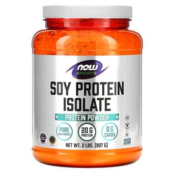 Protein NOW Soy Protein Isolate 907 г пюре фото №1