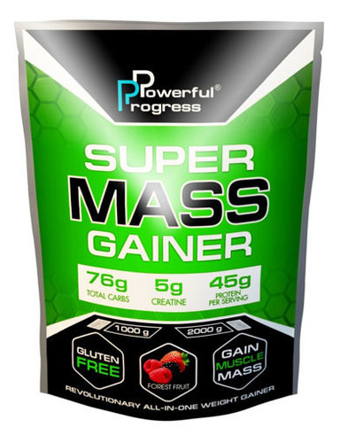 Гейнер Powerful Progress Super Mass Gainer 2 кг Ваніль фото №2