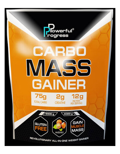 Гейнер Powerful Progress Carbo Mass Gainer 4 кг Шоколад фото №1