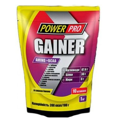 Гейнер Power Pro Gainer 1 кг банан фото №1
