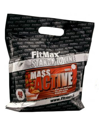Гейнер FitMax Mass Active ( 20% protein) 1000 г Vanilla фото №1
