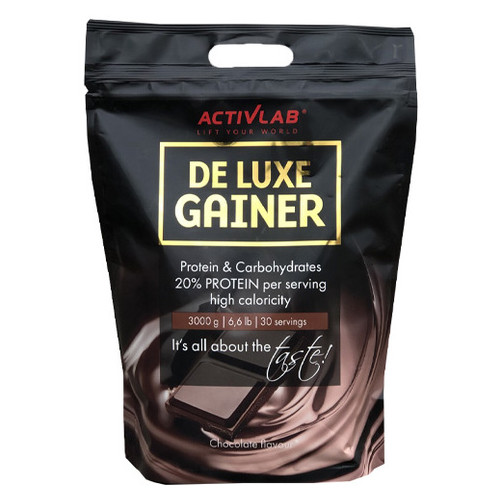 Гейнери ActivLab De Luxe Gainer 3 кг шоколад фото №1