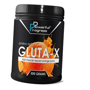 Глютамін Powerful Progress Gluta-X 500г Апельсин (32401001) фото №1
