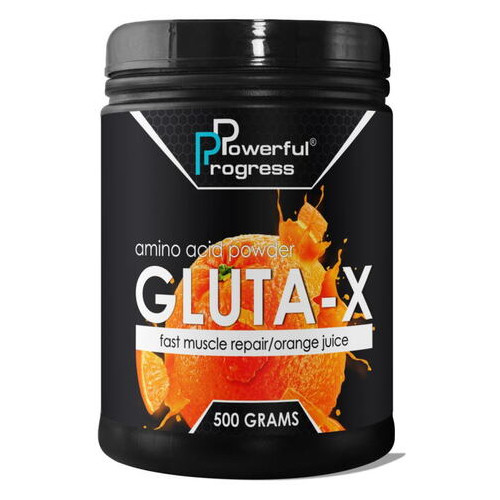Глютаміни Powerful Progress Gluta-X 500 г апельсин (CN3217-3) фото №1