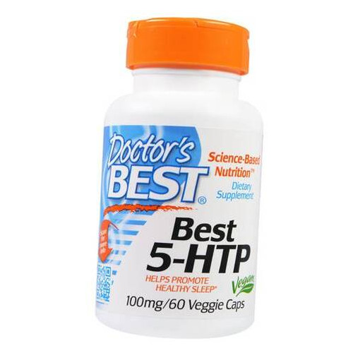 Амінокислота Doctor's Best 5-HTP 100 60 вегкапсул (72327008) фото №2