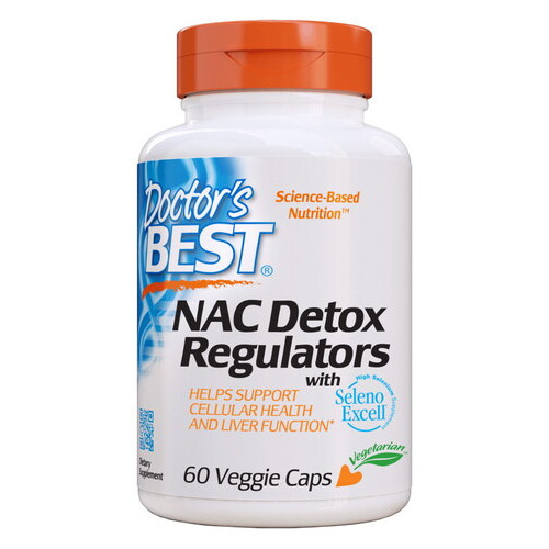 Амінокислоти Doctor's Best NAC Detox Regulators 60 капсул (CN5332) фото №1