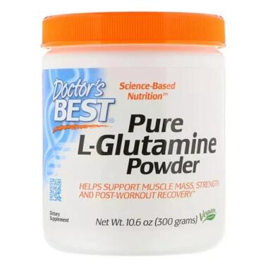 Амінокислота Doctor's Best Глютамин в порошку, L-Glutamine Powder, 300 гр. (DRB-00491) фото №1