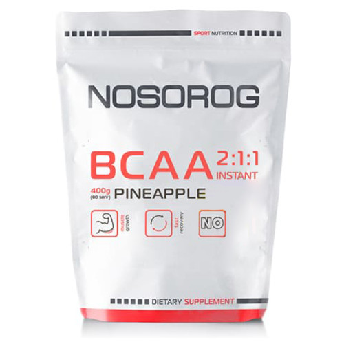 Амінокислота Nosorog BCAA 2:1:1 400 гр фруктовий фото №1