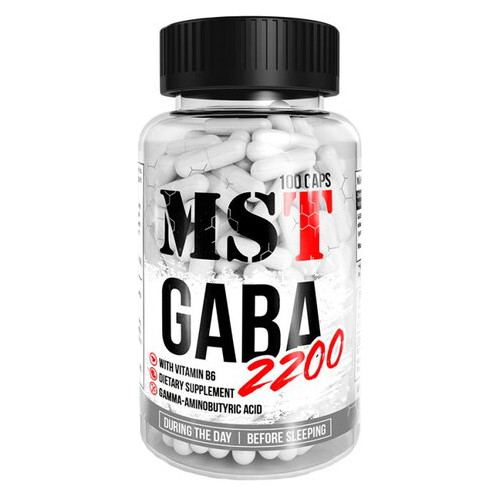 Амінокислота MST Nutrition GABA 2200 100 капсул (CN3518) фото №1