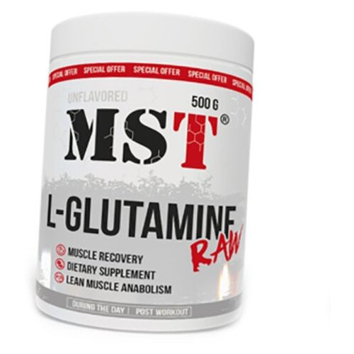 L-Glutamine MST L-Glutamine Raw 500 г без смаку (32288005) фото №1
