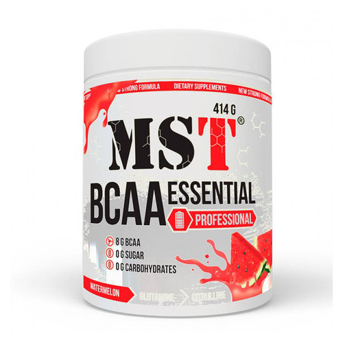 Амінокислоти MST Nutrition BCAA Essential Professional 414 грам кавун фото №1