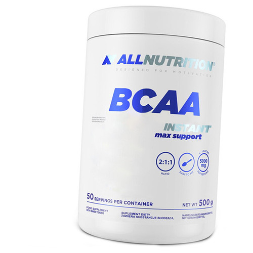 ВСАА із Глютаміном All Nutrition BCAA Max Support Instant 500г Блакитна малина (28003007) фото №1