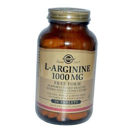 Амінокислота Solgar L-Arginine 1000 90 таблеток (27313006) фото №2