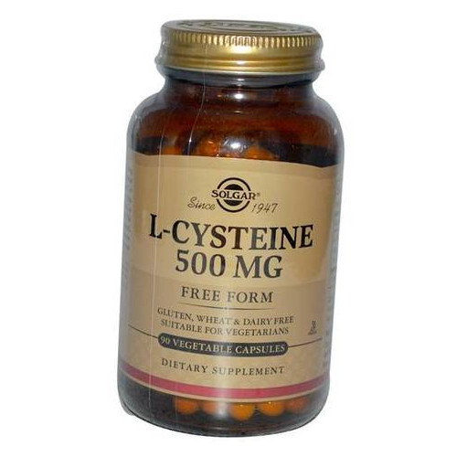 Амінокислота Solgar L-Cysteine 500 90 вегкапсул (27313011) фото №2