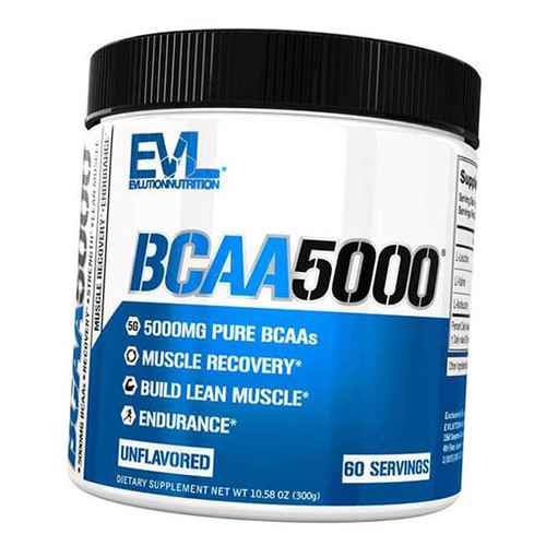 Амінокислота Evlution Nutrition BCAA 5000 Powder 300г Без смаку (28385003) фото №1