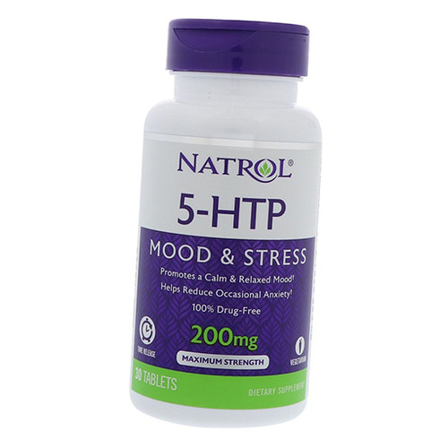 Амінокислота Natrol 5-HTP 200 30 таблеток (72358017) фото №1