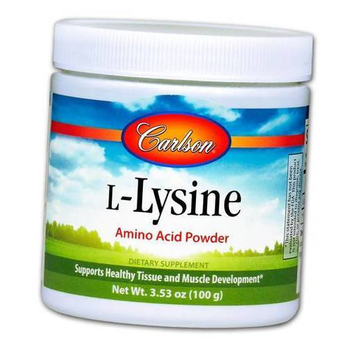 Амінокислота Carlson Labs L-Lysine Powder 100г (27353001) фото №1