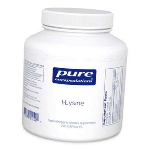 Амінокислота Pure Encapsulations L-Lysine 500270 капсул (27361007) фото №2