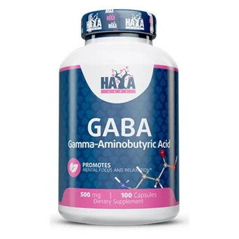 Амінокислоти Haya Labs Gaba 500 mg 100 капсул фото №1