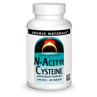 Амінокислоти Source Naturals N-Аcetyl Cysteine 600 mg 60 таблеток фото №1