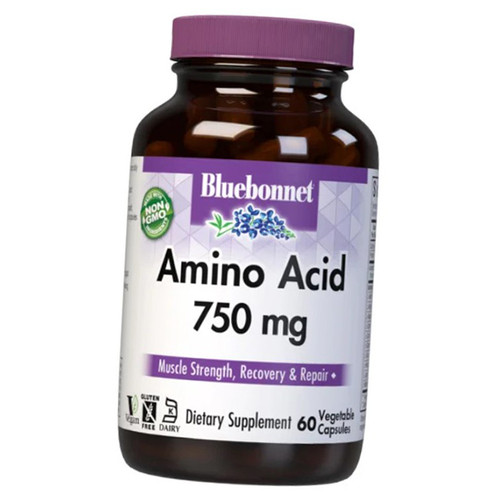 Комплекс амінокислот Bluebonnet Nutrition Amino Acid 750 60вегкапс (27393008) фото №1