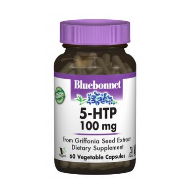 Амінокислота Bluebonnet Nutrition 5-HTP (гідроксітріптофан), 100 мг, 60 капсул (BLB0051) фото №1
