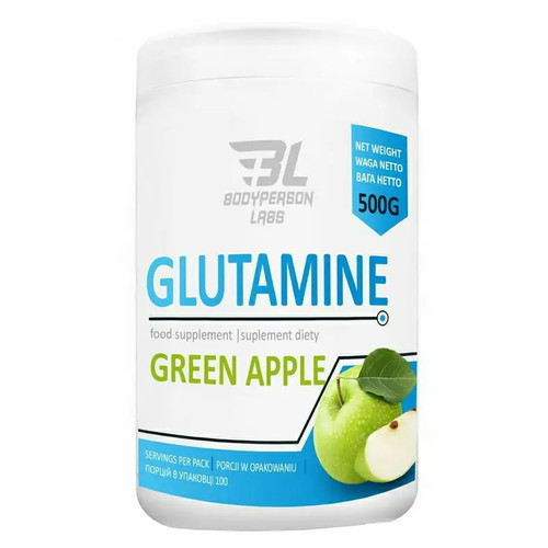 Амінокислоти BodyPerson Labs Glutamine - 500g Apple фото №1