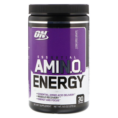Амінокислота Optimum Nutrition USA Essential Amino Energy 270 грам виноград фото №1