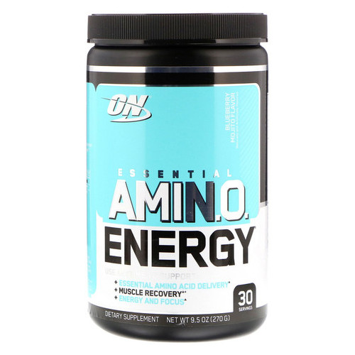 Амінокислота Optimum Nutrition USA Essential Amino Energy 270 грам - чорничний мохіто фото №1