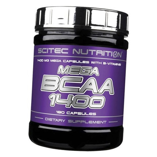 Амінокислота Scitec Nutrition Mega BCAA 1400 180 caps фото №1