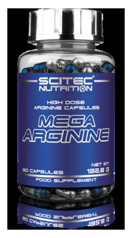 Аргінін Scitec Nutrition Mega arginine 140 капсул фото №1