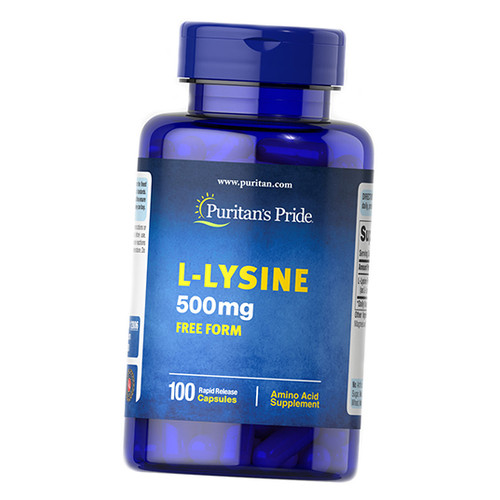 Амінокислота Puritan's Pride L-Lysine 500 100 капсул (27367008) фото №1