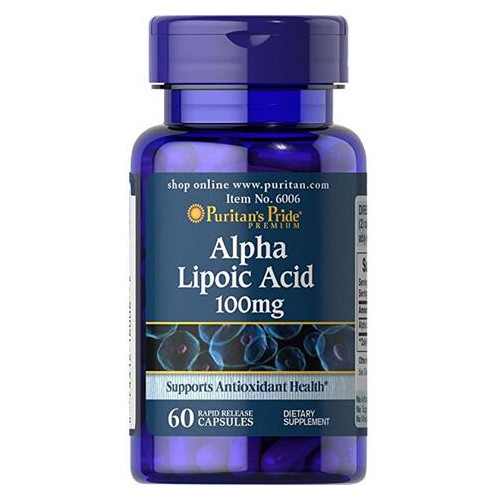 Антиоксидант Puritans Pride Alpha Lipoic Acid 100mg 60caps фото №1