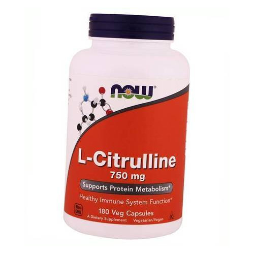 Амінокислота Now Foods L-Citrulline 750 180вегкапс (27128005) фото №1