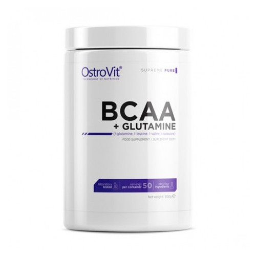 Амінокислота BCAA OstroVit BCAA + Glutamine 500 грам фото №1
