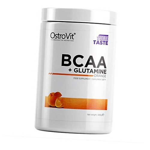 Амінокислота BCAA OstroVit BCAA + Glutamine 500 г - апельсин фото №2