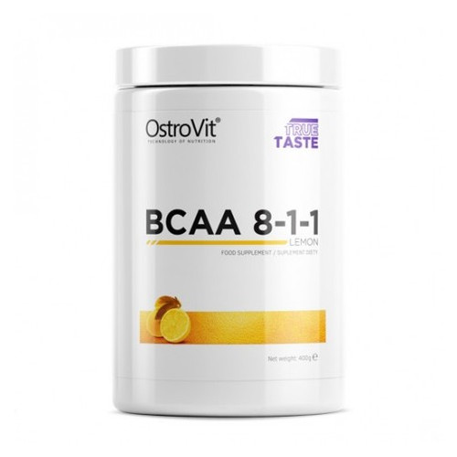Амінокислота BCAA OstroVit BCAA 8-1-1 400 г - лимон фото №1