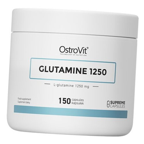 L Glutamine Ostrovit Glutamine 1250 150капсул (32250005) фото №1