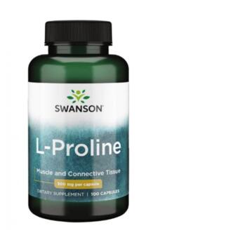Амінокислота Swanson L-Proline 500 mg 100 капсул фото №2
