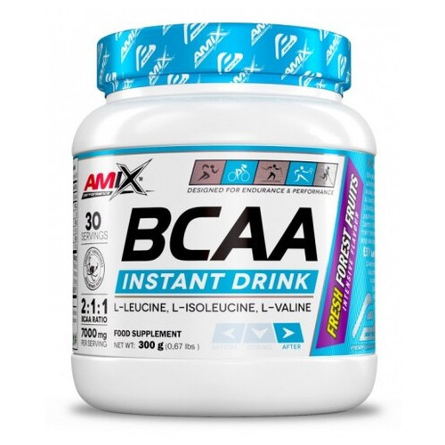 Амінокислоти Amix Nutrition Performance BCAA Instant Drink 300 г лісові фрукти фото №1