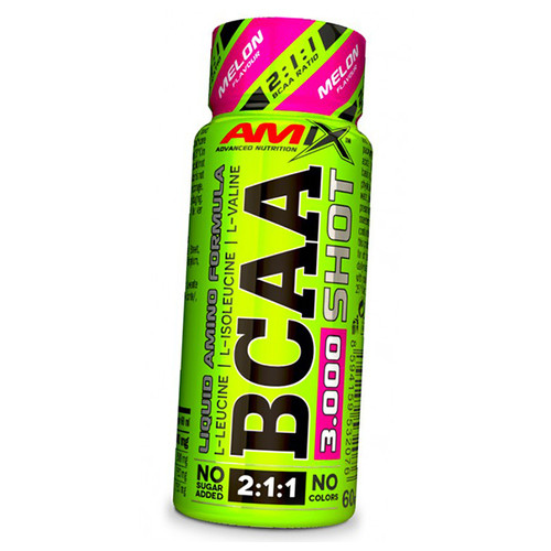 Жидкие BCAA для роста мышц Amix Nutrition BCAA Shot 3000 60мл Дыня (28134005) фото №1