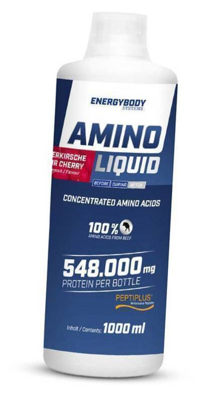 Амінокислота Energy Body Amino Liquid 1000мл Вишня (27149001) фото №2