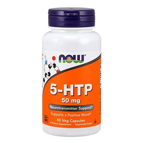 Амінокислота NOW 5-HTP 50 mg Veg Capsules 90 капсул (4384301172) фото №1