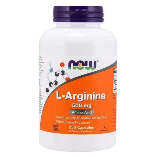 Амінокислота NOW L-Arginine 500 mg Capsules 250 капсул (4384302606) фото №1