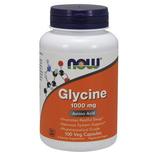 Амінокислоти NOW Glycine 1000 mg 100 cap фото №1