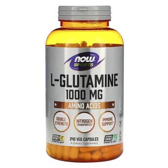 Glutamine NOW L-Glutamine 1000 мг 240 капсул фото №1